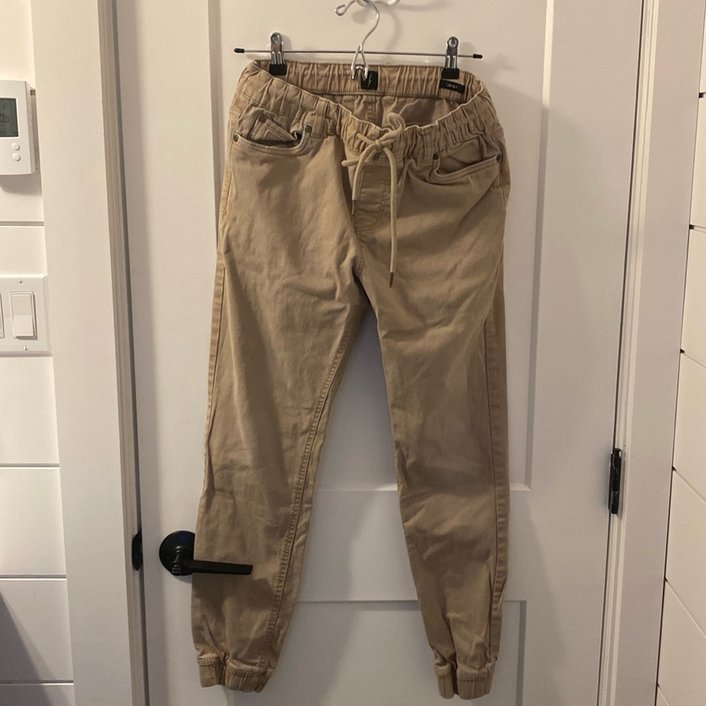 Men’s khaki jogger pants- Medium (30)